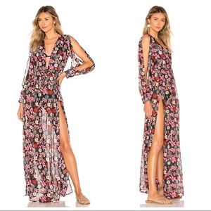NWT boamar double slit maxi dress